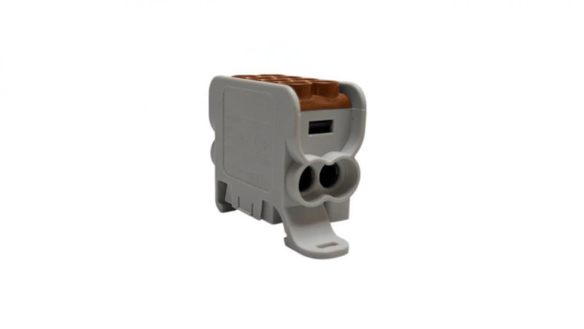 Verteilerblock Hlak25 (mag) 1p Braun 2xal/cu 25mm+16mm 1000vac/1500vdc Mag1251c00