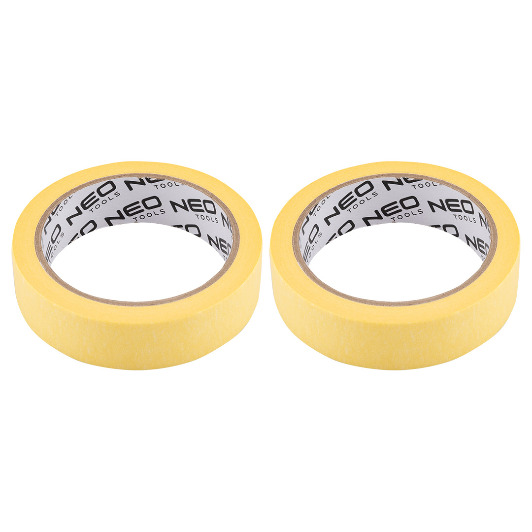 Gelbes Papierklebeband 25 Mm X 25 M, 1+1 Set