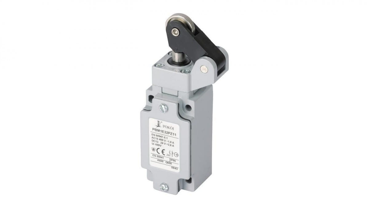 Metall-endschalter 1r 1z Schnappmechanismus, Stahldrücker Und -hebel Mit Stahlrolle Ø22 Pbm1e32pz11 A37-3460