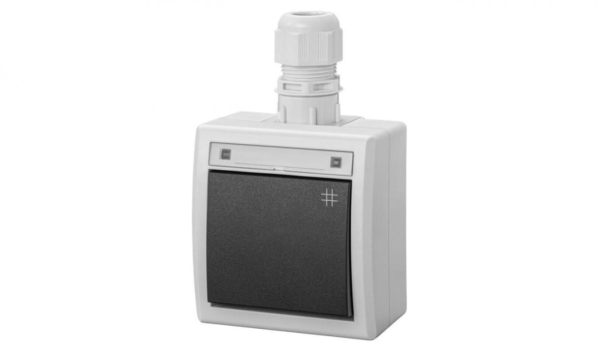 Aquant 2k Aufputz-kreuzverbinder Ip65 Grau 5006-65