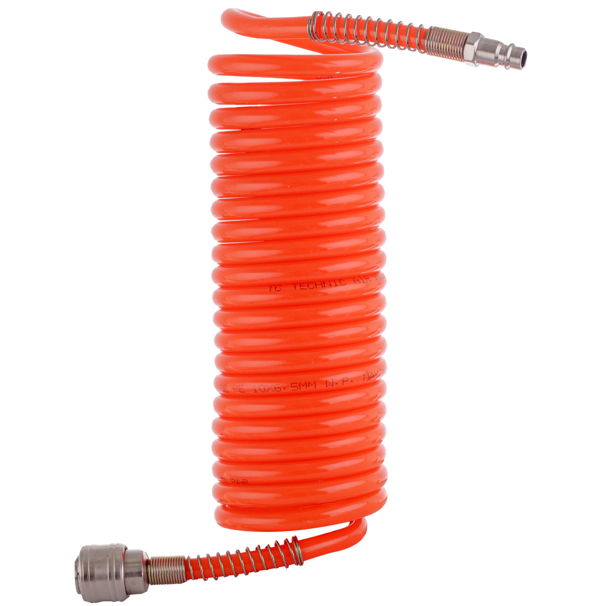 Spiralschlauch 5 M, Pneumatikschlauch 6,5 X 10 Mm Für Kompressor 10 Bar