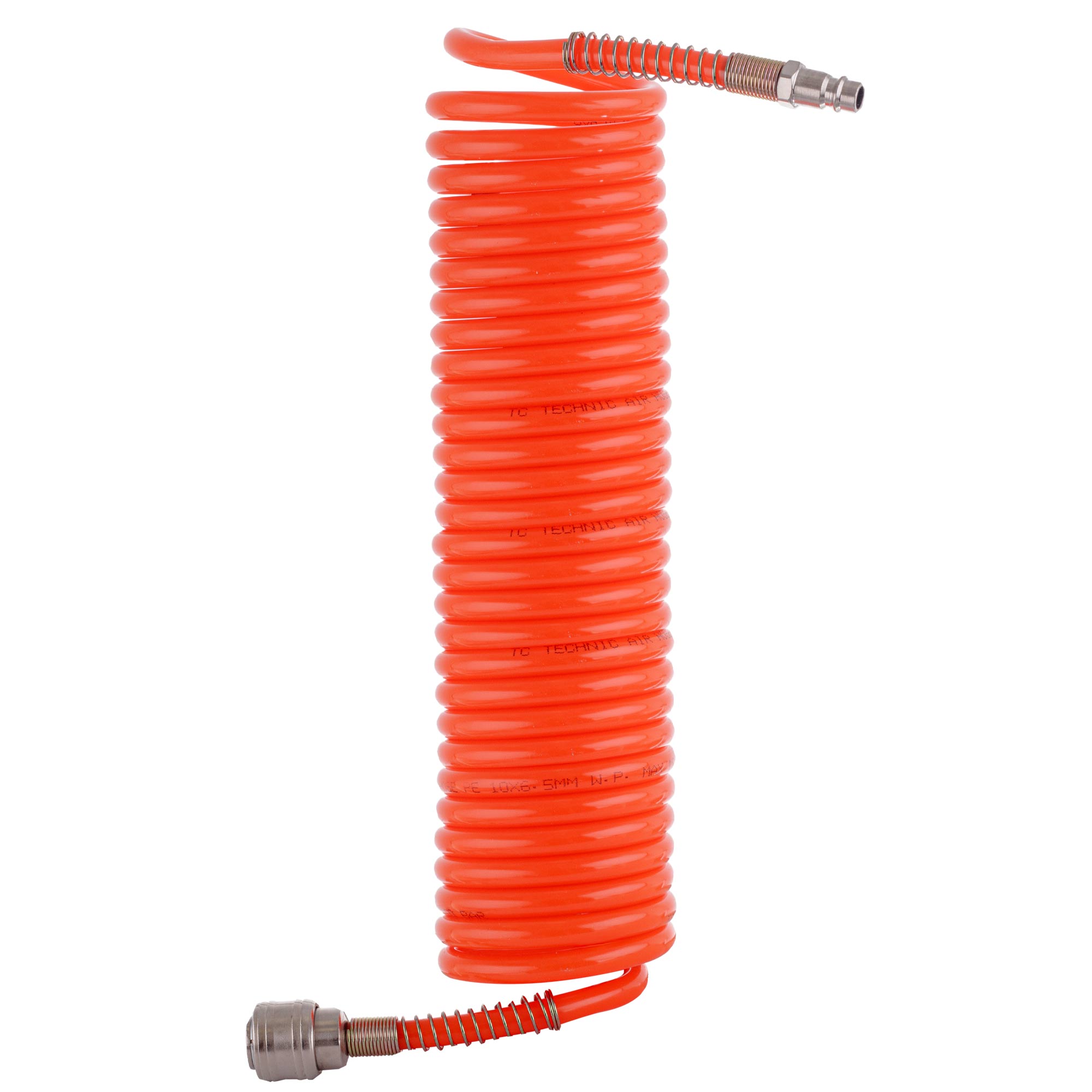Spiralschlauch 15 M, Pneumatikschlauch 6,5 X 10 Mm Für Kompressor 10 Bar