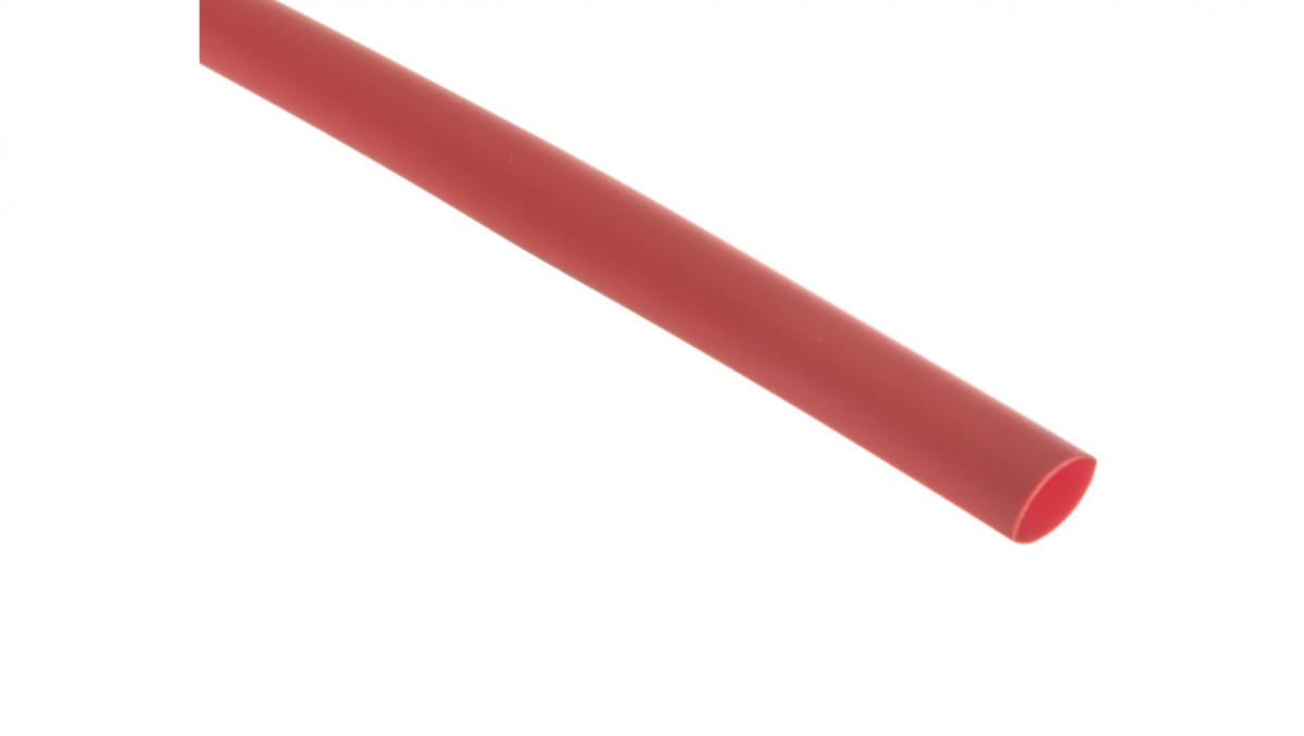 Dünnwandiger Schrumpfschlauch, 1-m-abschnitte, Cr 6.4/3.2 Rot, 427544 /50 Stück/