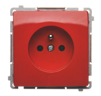 Simon Basic Einzelsteckdose Mit/ohne Modul 16a 250v Rot Bmgz1.01/22