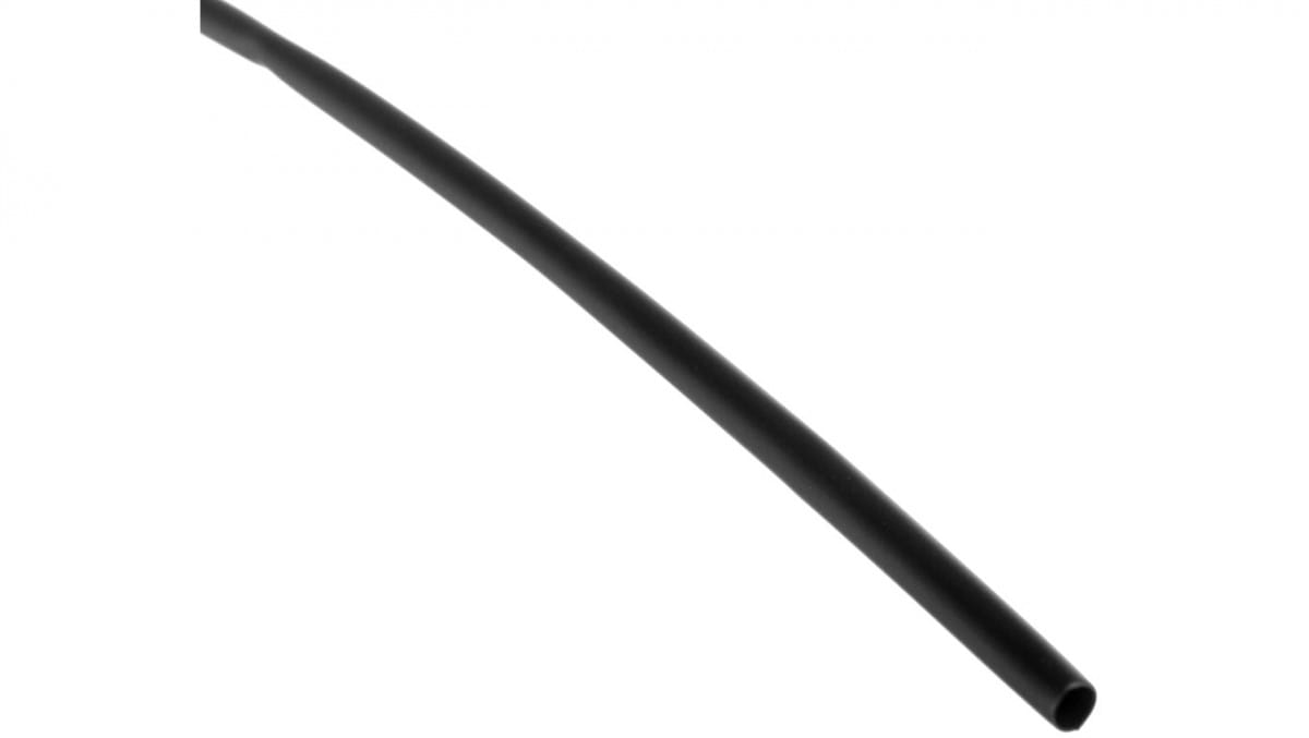 Dünnwandiger Schrumpfschlauch, 1-m-abschnitte, Cr 2.4/1.2 Schwarz, 427511 /100 Stück/