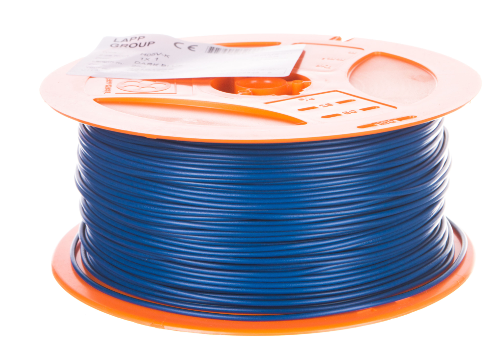 Installationskabel H05v-k 1 Dunkelblau 4510143s /250m/