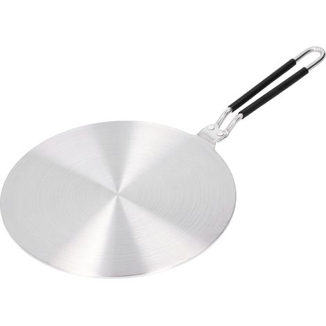 Heat Diffuser Plate - Stainless Steel - 24 Cm - For Induction Cooktops Gas Stoves Electric Hobs - Compatible With Cast Iron Ceramic Pots - 1 Piece