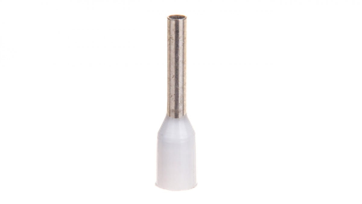 Isolierte Kabelendhülse Ti 0,75mm2/8mm Weiß Verzinnt Ti0,75l8de /100 Stück/