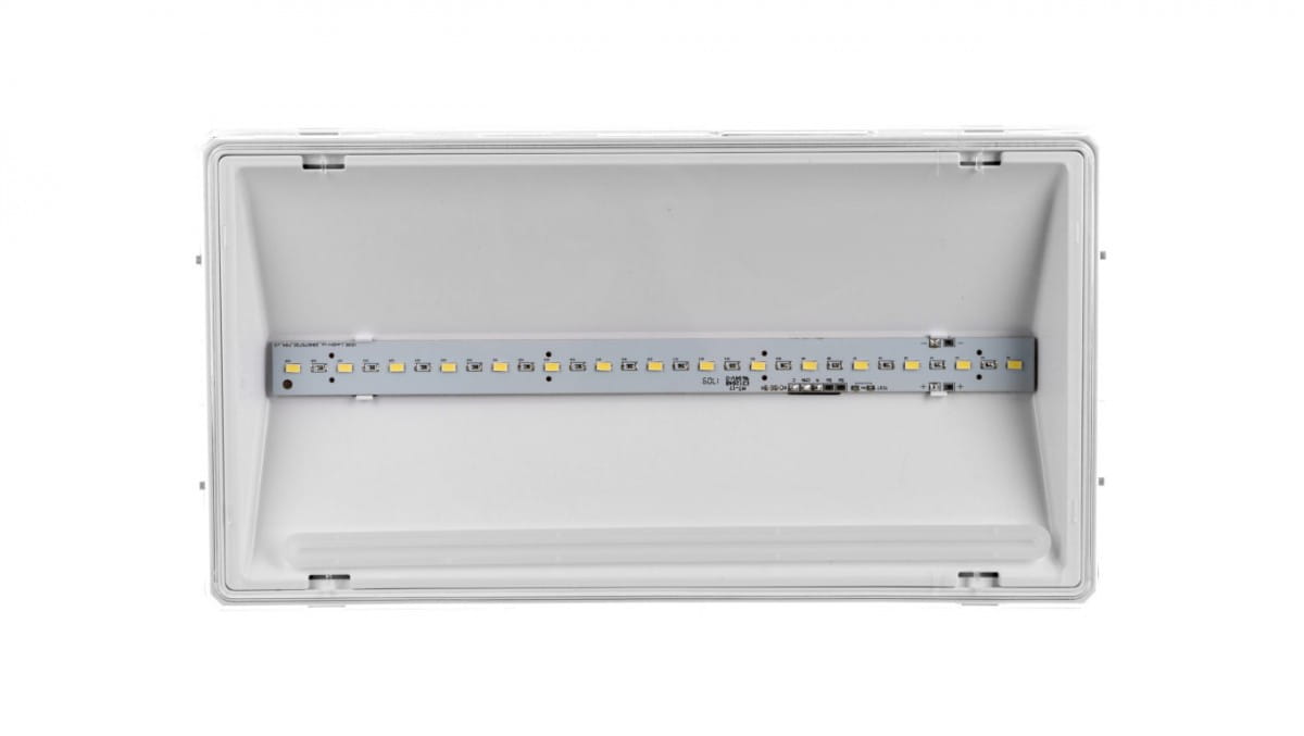Notausgangsleuchte L Ip65 Eco Led At 3w 1h Einweglicht Weiß (piktogramm Nicht Enthalten) Etl/3w/e/1/se/at/wh