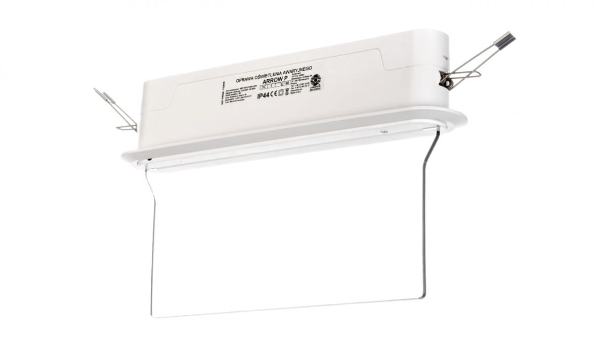 Notleuchte Arrow P Led 1w 3h Dual-funktion + Pu31 Pu41 Weiß Arp/1w/c/3/sa/x/wh