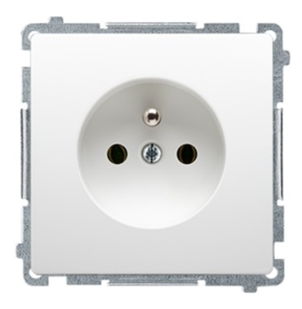Simon Basic Einzelsteckdose Mit/ohne 16a 250v, Schnellverbinder, Weiß Bmgz1c.01/11