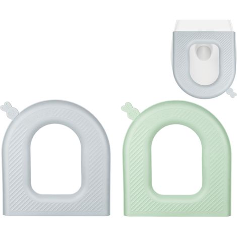 Toilet Seat Cushion - Toilet Lid Cover - Cuttable Eva Foam - Pvc Surface - Washable - O-shaped - For Standard French Toilet Seats - 1 Piece