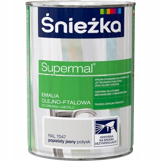 Śnieżka Supermal Öl-phthalsäure-emaille Holz Esche Hellglänzend 0,8 L