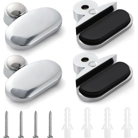 4 Pieces 3 5 Mm Mirror Clips Glass Clips,zinc Alloy Glass Clip,fixing Mirror Bracket,mirror Clips,with Caps And Screws,for Mirror And Glass 6 7 Mm Thick,oval