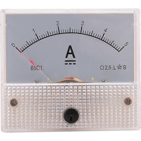 85c1-a Analog Current Panel Meter Dc 5a Amp Ammeter
