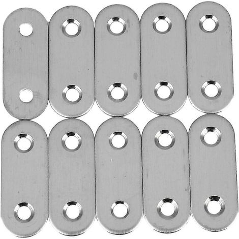 Flat Tire Mending Plates Repair Fixing Joining Bracket Out 40x15mm 10pcs