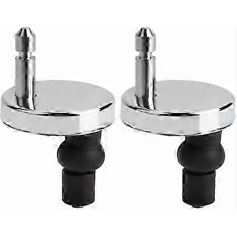 2 Pack Universal Toilet Seat Fixing Hinge Cover Lid Replacement