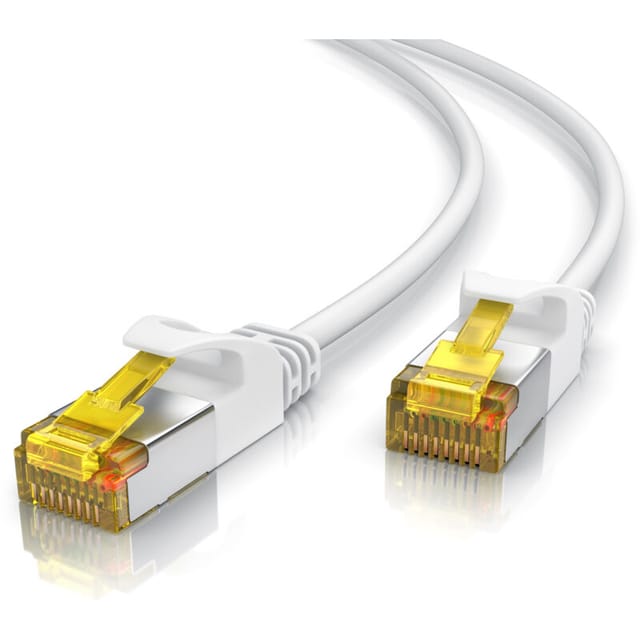 Primewire - Ultra Slim Patchkabel Cat 7 - lan Ethernet Gigabit Kabel - 10000 Mbit - u/ftp pimf Schirmung - Netzwerkkabel - 0,25m