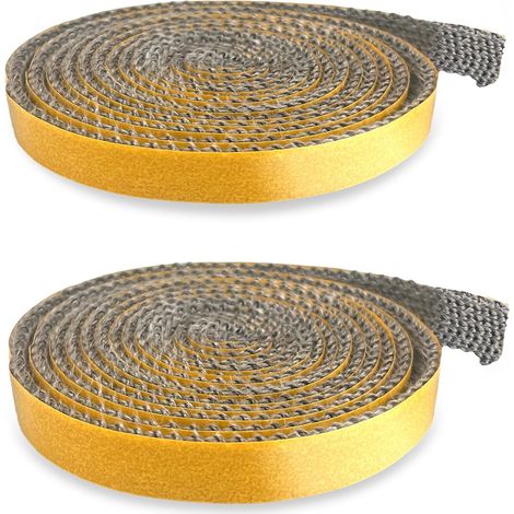 5 Meter Dichtungsband Für Kamin, Selbstklebend, Hitzebeständig, Für Kaminofen Und Tür (3x10/15mm)