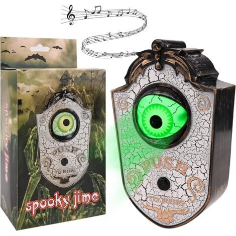 Augapfel-türklingel Für Halloween, Dekoration Mit Gruseligen Geräuschen, Spuk-augapfel, Leuchtendes Ornament Für Partys, Spukhaus-dekoration