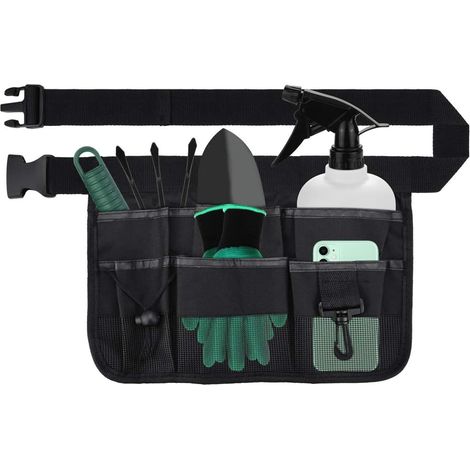 Werkzeuggürtel Mit 7 Taschen, Handwerker-gürtel, Zimmermanns-gürtel, Professioneller Werkzeugtaschen-gürtel Aus Wasserdichtem Stoff Für Heimwerken, Gartenarbeit Und Elektriker