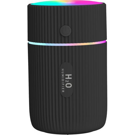Tragbarer Usb-luftbefeuchter, Zwei Sprühmodi, Leise, Geeignet Für Auto, Büro Und Schlafzimmer, 300 Ml, Schwarz