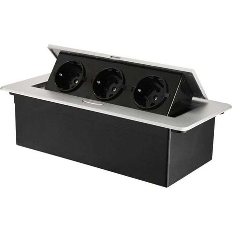 Einbau-steckdose Mit 3 Steckplätzen Für Arbeitsplatten, Als Tisch- Oder Bodendose Für Küche, Büro Und Inneneinrichtung – Platzsparende Lösung