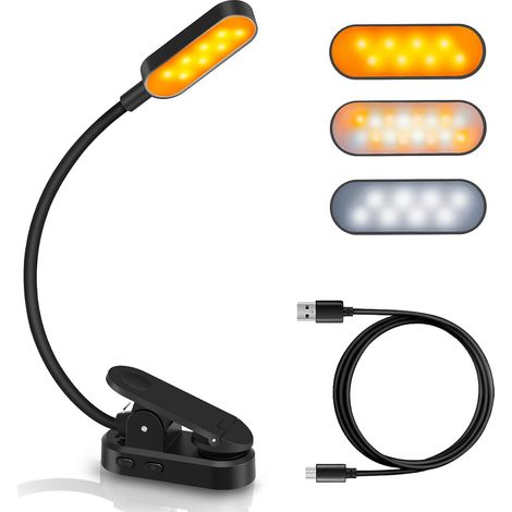 360° Flexible Klemmlampe Für Bett, Buch, Nachtlicht Und Nachttischlampe