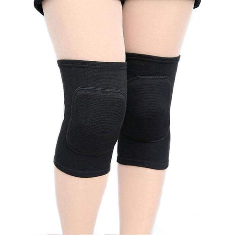 Schwarze Kniepolster, Geeignet Für Personen Mit Einem Gewicht Von 40 Bis 55 Kg, Weich Und Atmungsaktiv, Ideal Für Volleyball, Tanz Und Yoga.