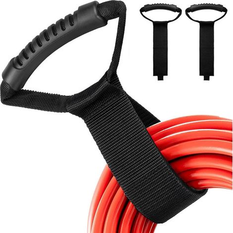 Robustes, Tragbares Aufbewahrungsband, Schwarz, 50350 Mm, Mit Klettgriff, Robustes Band, Kabelmanagementband.