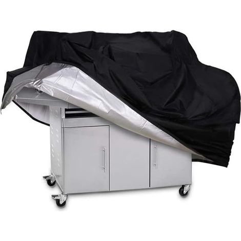 Housse Barbecue, Uv-beständige Und Wasserdichte Grillabdeckung Aus 210d Oxford-stoff, Grillschutzhülle - 170 X 61 X 117 Cm, Schwarz