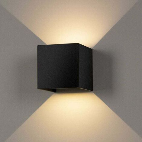 Led-wandleuchte, Innen-/außen-wandleuchte 6w, Wasserdichte Led-wandlampe Ip65, Einstellbare Up-down-design-lampe 3000k Warmweiß Wandleuchten