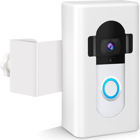 Halterung Für Video-türklingel Ohne Bohren, Kompatibel Mit Drahtlosen Video-türklingeln Von Ring/blink 1/2/3 Plus/3/4, Weiß