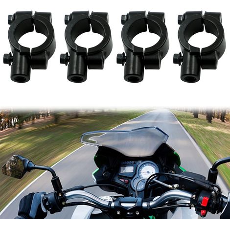 Motorrad-rückspiegelhalterung, Universelle Rückspiegelhalterung Für 10-mm-motorradlenker, Seitliche Fahrrad-rückspiegel-klemmadapter, Motorrad-rückspiegelhalterung Für 22-mm-lenker