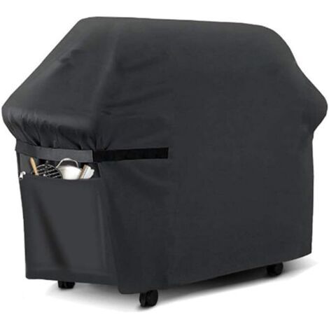 Grillabdeckung, Gasgrill-abdeckung, Langlebige Schutzplane Aus 210d Oxford-stoff Für Grills, Geeignet Für Weber, Brinkmann, Char-broil Usw., Uv-beständig, Wasserfest Und Reißfest (145