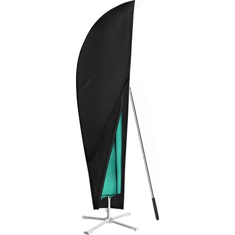 Schutzhülle Für Ampelschirm, Schutzhülle Aus Wasserdichtem 420d Oxford-gewebe Mit Teleskopischem Stab Und Bergsteigerknöpfen, Für Ampelschirme (265 X 40/70/50 Cm)