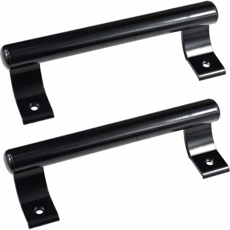 Schiebetürgriff Aus Aluminium, 200 Mm – Moderner Griff Für Glas Und Holz – Einfache Installation – 2er-set, Schwarz