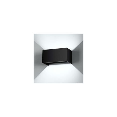 Led-wandleuchte Für Innen- Und Außenbereich, 24w, Wasserdicht Ip65, Einstellbarer Abstrahlwinkel, Moderne Schwarze Led-wandlampe, 6000k Weißes Licht