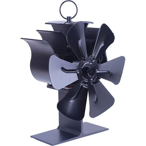 Mini-ventilator Für Holzofen, 6-blättriger Heizlüfter, Umweltfreundlicher Ventilator Für Holzofen/kamin