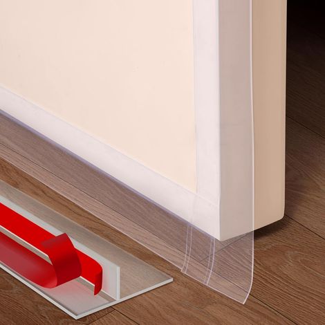 T-förmiges Silikon-dichtungsband Für Türen Und Fenster, 6 M × 5 Cm, Transparent, Zum Blockieren Von Zugluft Und Zur Lärmreduzierung