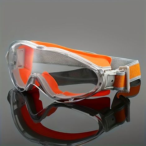 Unisex-schutzbrille Mit Transparentem, Kratzfestem Visier – Stoßfester, Verstellbarer Und Abnehmbarer Gesichtsschutz Für Arbeit Und Outdoor-aktivitäten