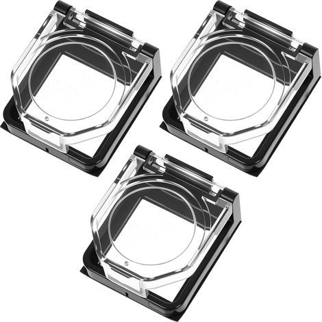 3er-set Schutzkappen Für Tasten, Drucktaster, Staub- Und Wasserdicht, Für 22-mm-netzschalter (transparent, 3 Stück)