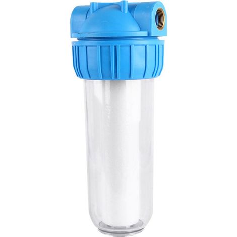 10-zoll-wasserfiltergehäuse Mit 1-zoll-messinganschluss, Transparent, Zur Entfernung Von Verunreinigungen