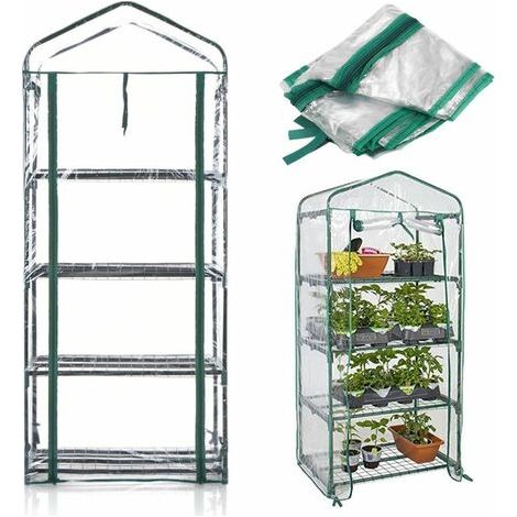Housse Hülle Für Gartengestell 4 Ebenen 155x69x49cm Pflanze Langlebig Abdeckung Schutz Anti-insekten