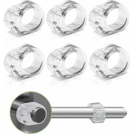 6er-set Pvc-türstopper, Verhindert Dellen, Transparenter Wandschutz Als Stoßdämpfer, Kleine Transparente Gummi-/silikon-schoner Für Badezimmer, Schlafzimmer, Büro