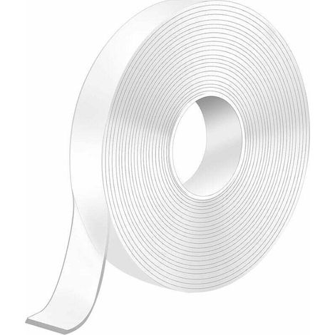 3m Scotch Extra Starkes Doppelseitiges Klebeband, 3m X 3cm X 1mm Scotch Transparentes Waschbares, Wiederverwendbares Doppelseitiges Klebeband Für Bilderaufhängung