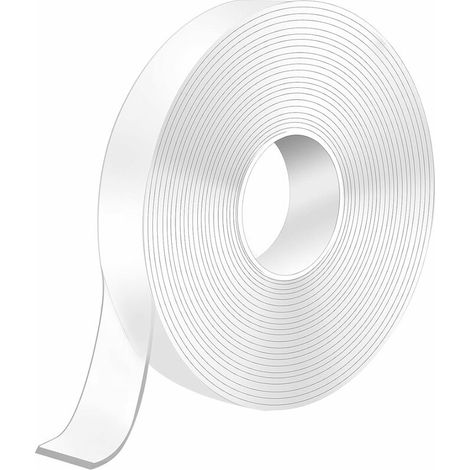 5m Scotch Doppelseitiges Klebeband Extra Stark, 5m X 2cm X 2mm Scotch Transparentes Doppelseitiges Waschbares, Wiederverwendbares Klebeband Zum Aufhängen Von Bildern