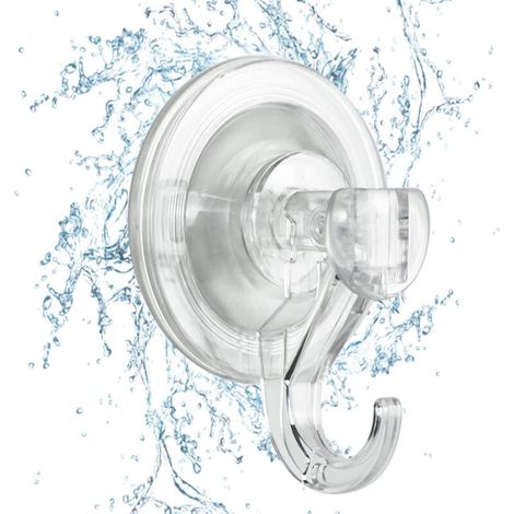 Robuste Saugnapfhaken – 2er Set Wasserdichte Und Wiederverwendbare Duschhaken – Abnehmbar Für Fenster, Glastüren, Kleiderbügel, Küchenfliesen Und Badezimmer-duschkabinenwände