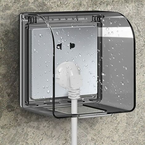 Kindersicherer Abdeckungs-auslass, Modell 86, Universell, Wasserdichtes Steckdosengehäuse 122×108×73 Mm, Wasserdichte Außensteckdosen Für Schalter