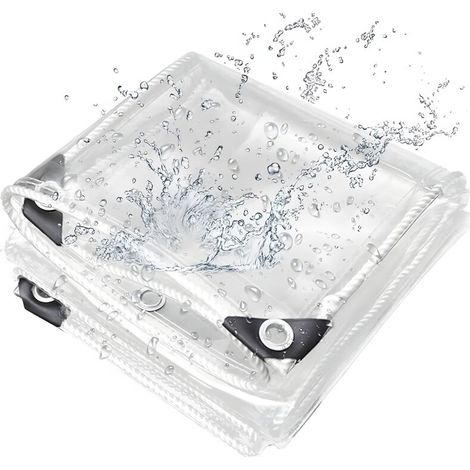 Transparente, Wasserdichte Plane, Reißfest, Schutzplane Staubdicht Mit Kordelzug (1,2x3m)